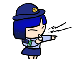 Okappa girl Kato 3 Cheering ver. sticker #13703335