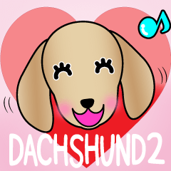 Animated! The Dachshund stickers 2