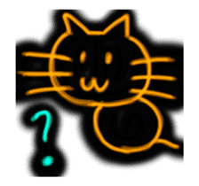 Pen Light Art Style Cat sticker #13705142