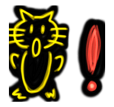 Pen Light Art Style Cat sticker #13705143