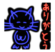 Pen Light Art Style Cat sticker #13705144