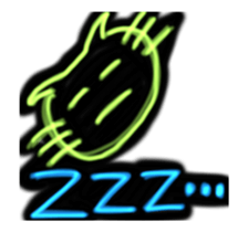 Pen Light Art Style Cat sticker #13705152