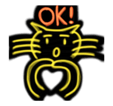 Pen Light Art Style Cat sticker #13705154