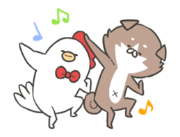 shibainu&tebasakisan Animated sticker #13705230