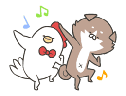 shibainu&tebasakisan Animated sticker #13705230