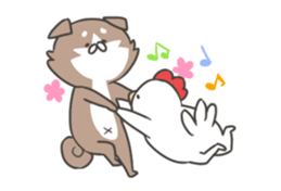 shibainu&tebasakisan Animated sticker #13705231
