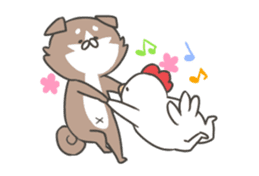 shibainu&tebasakisan Animated sticker #13705231