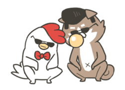 shibainu&tebasakisan Animated sticker #13705238