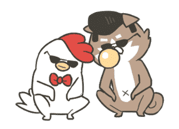 shibainu&tebasakisan Animated sticker #13705238