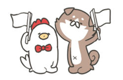 shibainu&tebasakisan Animated sticker #13705240