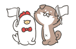 shibainu&tebasakisan Animated sticker #13705240
