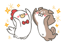 shibainu&tebasakisan Animated sticker #13705245