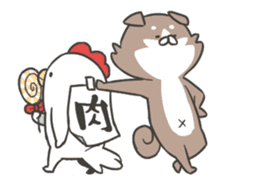 shibainu&tebasakisan Animated sticker #13705248