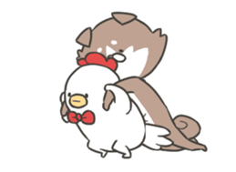 shibainu&tebasakisan Animated sticker #13705252