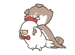 shibainu&tebasakisan Animated sticker #13705252