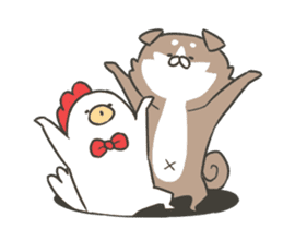 shibainu&tebasakisan Animated sticker #13705253