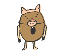 potato egg sticker #13705633