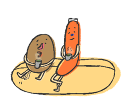 potato egg sticker #13705636