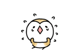 Mamefuku of barn owl animetion version sticker #13705712