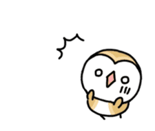 Mamefuku of barn owl animetion version sticker #13705716