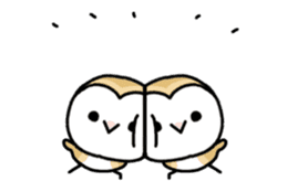 Mamefuku of barn owl animetion version sticker #13705717