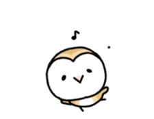 Mamefuku of barn owl animetion version sticker #13705718