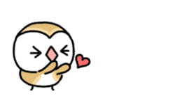 Mamefuku of barn owl animetion version sticker #13705719