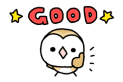 Mamefuku of barn owl animetion version sticker #13705720
