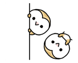 Mamefuku of barn owl animetion version sticker #13705721