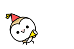 Mamefuku of barn owl animetion version sticker #13705722
