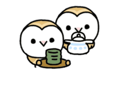 Mamefuku of barn owl animetion version sticker #13705726