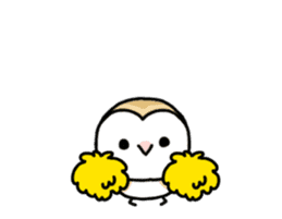 Mamefuku of barn owl animetion version sticker #13705727