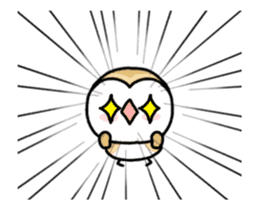 Mamefuku of barn owl animetion version sticker #13705728