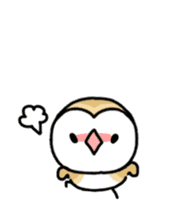 Mamefuku of barn owl animetion version sticker #13705729