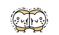 Mamefuku of barn owl animetion version sticker #13705731