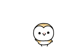 Mamefuku of barn owl animetion version sticker #13705733