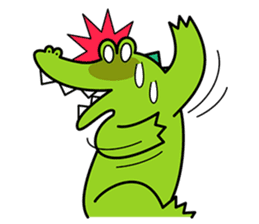 Anxious Crocodile sticker #13705737