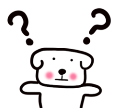 dog of square face sticker part4 sticker #13705946