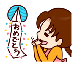 Pretty grandma. sticker #13705972