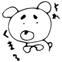 KAWAII animal bear and squid. sticker #13706499