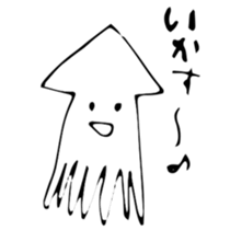 KAWAII animal bear and squid. sticker #13706504