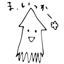 KAWAII animal bear and squid. sticker #13706505