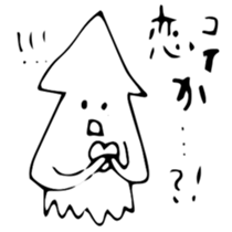 KAWAII animal bear and squid. sticker #13706506