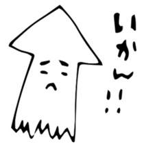 KAWAII animal bear and squid. sticker #13706507