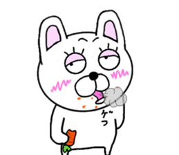 yasagure rabbit sticker #13706682