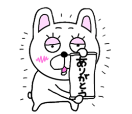 yasagure rabbit sticker #13706686