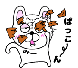 yasagure rabbit sticker #13706689
