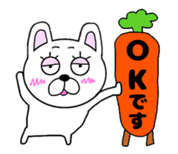 yasagure rabbit sticker #13706690