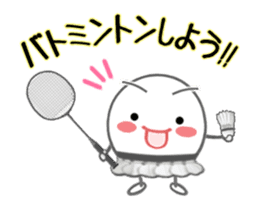 Let's enjoy badminton !! (Animated) sticker #13707446