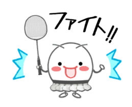 Let's enjoy badminton !! (Animated) sticker #13707449